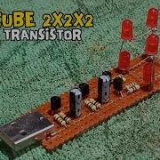 LED Cube 2x2x2 Using Transistor Homemade DIY