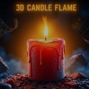 Realistic 3D Candle Flame Animation With CSS Flickering Glow Effect