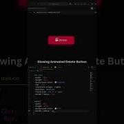 Glowing Trash Delete Button Animation HTML CSS JS Html Css Javascript
