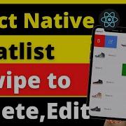 React Native Flatlist Swipe To Delete Edit In Hindi Engineer Codewala