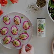 Beetroot Devilled Eggs