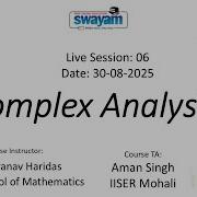 Week 6 Complex Analysis MA66