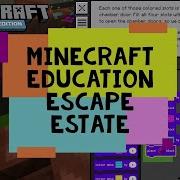 Minecraft Education Edition Escape Estate Red Door Minecraft Demo Lesson Hour Of Code 2022