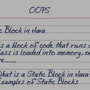Static Block In Java With Example