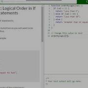 Basic JavaScript Logical Order In If Else Statements Free Code Camp Dani