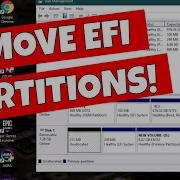 Remove Or Delete EFi Or Erase Problem System Partitions On USB PCIE SSD Or HDD