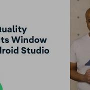 App Quality Insights Window In Android Studio