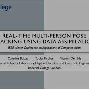 Real Time Multi Person Pose Tracking Using Data Assimilation