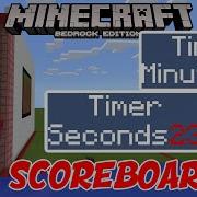 Minecraft SCOREBOARD TIMER Command Bedrock MCPE Xbox