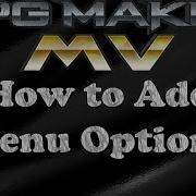 RPG Maker MV How To Add Menu Options