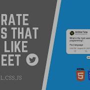 Create A Simple Programming Joke Generator That Look Like A Tweet With HTML CSS And Javascript
