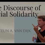 Teun Van Dijk Discourse Of Social Solidarity