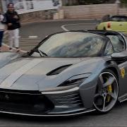 Millionaire Driving His Ferrari Daytona SP3 At The Fairmont Supercars In Monaco