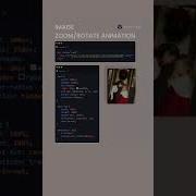 IMAGE ZOOM ROTATE ANIMATION CSS HTML Css Html Frontenddeveloper Webdevelopment