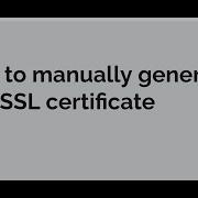 How To Manually Generate Free SSL Certificate Using Certbot
