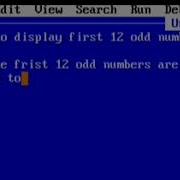 QBASIC Program To Print First 12 Odd Numbers
