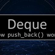 C Deque How Push Back Works