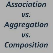 Association Vs Aggregation Vs Composition