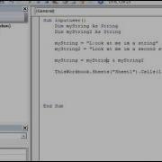 Excel 2010 VBA Tutorial 8 Strings