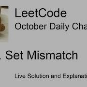 Daily Leetcode 936 Oct 23 2022 645 Set Mismatch