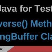 Java For Testers Part 126 Reverse StringBuffer Class Method