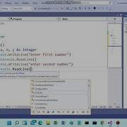 Program For Addition In Vb Net Console Application