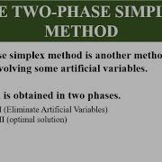 Two Phase Method Introduction MBA BSc Maths GATE Mechanical Lecture 44
