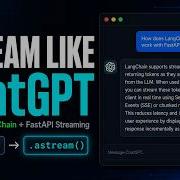 Real Time AI Chat App In Python Stream LLM Responses Token By Token LangChain FastAPI Part 2