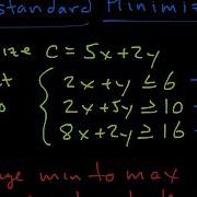 Linear Programming Non Standard Minimization