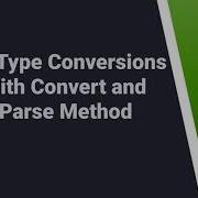 106 C Type Conversion With Convert And Parse C Programming C Type Conversion Dotnet NET