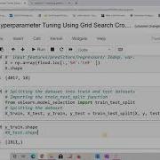 Hyperparameter Optimization Using Grid Search CV Method In Jupyter Notebook