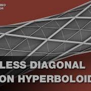 Grasshopper Architecture Diagonal Grid On Hyperboloid Without Seam