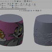 SolidWorks создает 3D изображение на лице Инструмент 3D текстуры