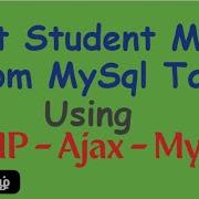 Fetch Student Record From Mysql Using Ajax Tutorial PHP Programming Tutorial For Beginners In Tamil