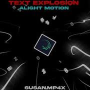 Explosion Text On Alight Motion Like Ae Tutorial