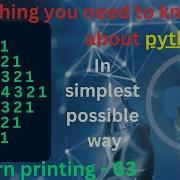 Pattern Printing 63 Numbers 39 Pattern Printing In Python Tutorial Python Full Course