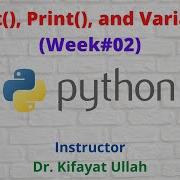 Print Input Functions And Variables Programming With Python Week 02
