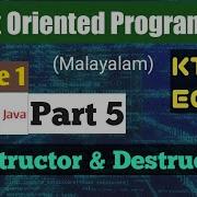 Module 1 Part 5 Constructor Destructor Sample Programs Object Oriented Programming KTU C