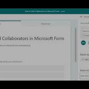 How To Add Collaborators In Microsoft Form