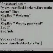 How To Make A Password Protecter In Vb6