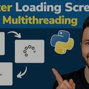 Экран загрузки заставки Python Tkinter с использованием GIF и многопоточности для запуска задачи