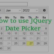 JQuery Date Picker
