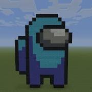 Minecraft Pixel Art Among Us