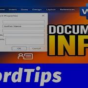 Working With Document Properties And Information