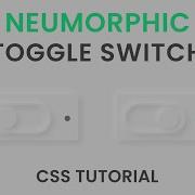 Neumorphism UI Toggle Switch Pure CSS Tutorial