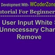How To Remove User Input Unnecessary White Space Character In Php