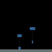 Pogo Stick Physics Simulation Using Pymunk Inelastic Floor Undamped Spring
