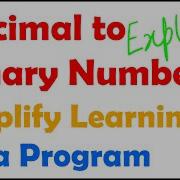 Decimal To Binary Java Program ICSE ISC Computer