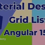 Angular Material How To Use Material Grid List In Angular 15 Urdu Hindi