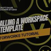 Vectorworks Tutorial Installing A Workspace And Template